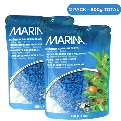 Marina blue aquarium gravel - blue,
