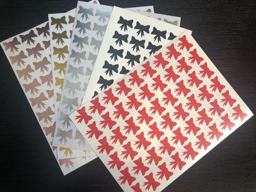 Bows love vinyl decals - x, love,