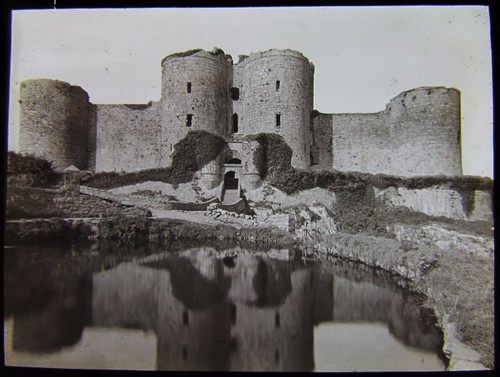 Glass magic lantern slide - glass,