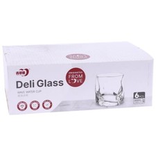 6pc Glass Whiskey Tumblers