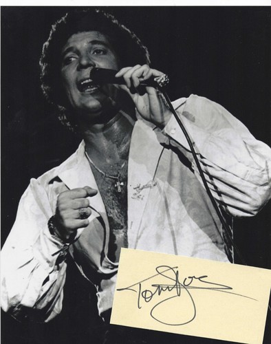 Tom jones signed card - tom,