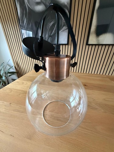 Vintage copper black glass - copper,