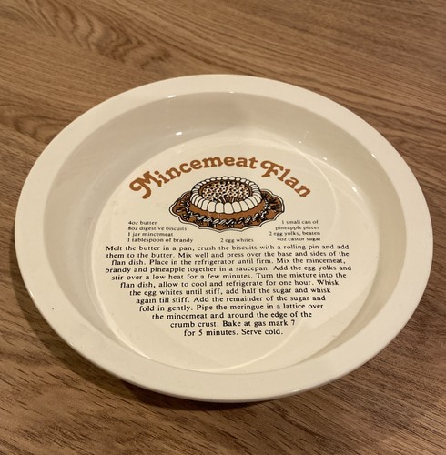 Hornsea pottery vintage flan - pottery,