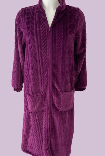 Marlon plum zip front embossed - marlon,