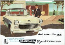 STANDARD VIGNALE VANGUARD SALOON ORIGINAL 1959 FACTORY UK SALES BROCHURE