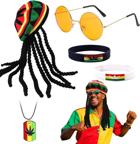 5pcs rasta costume accessories - 5pcs,