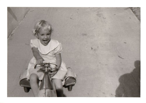 Vintage photo happy - vintage, blonde