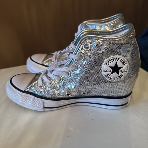 Custom silver glitter converse - custom,