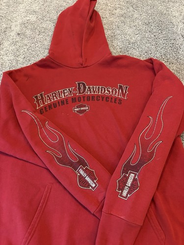 Vintage harley davidson - vintage, red