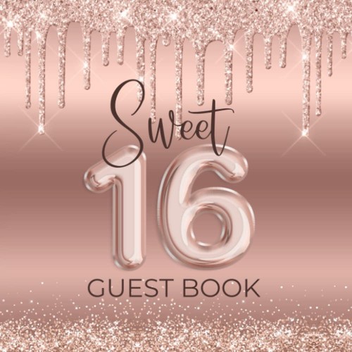 Sweet sixteen guest book - sweet,