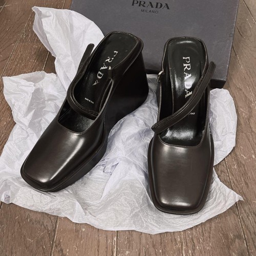 Prada thick soled wedge - thick,