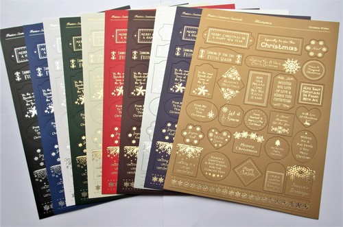 Hunkydory sheets foiled - 10,