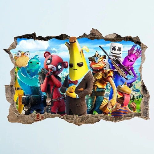 Fortnite wall sticker - 3d,