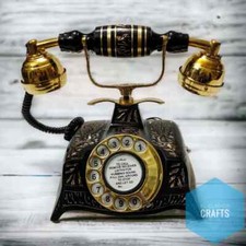 Nautical Engraved Brass Black