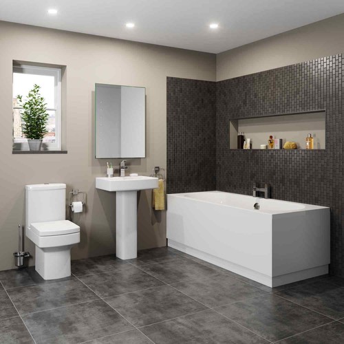 Modern bathroom suite double - bathroom,
