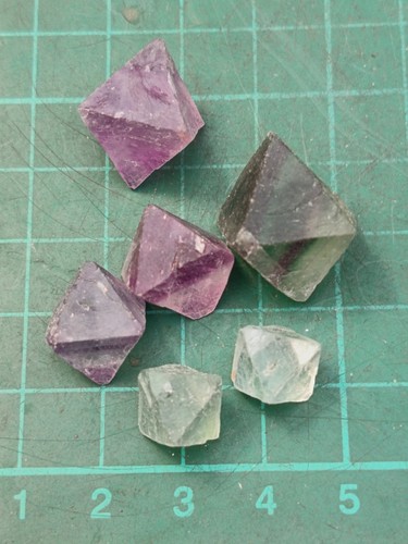 Tetrahedral fluorite natural - tetrahedral,