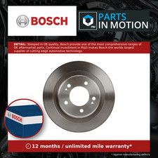 2x Brake Discs Pair Solid Rear 284mm 0986479A13 Bosch Set 584113Z100 BD1700 New