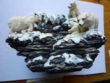 Indoor water feature * Polar Bear design * No pump *Pre-owned *G-VGC see photos