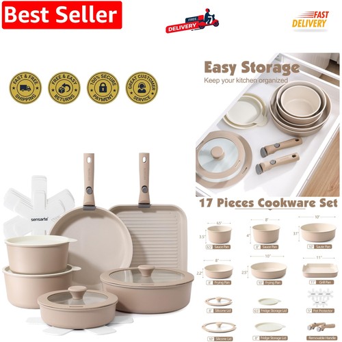 Piece ceramic pots and pans - ceramic,
