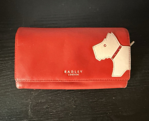 Radley london red leather dog - radley,