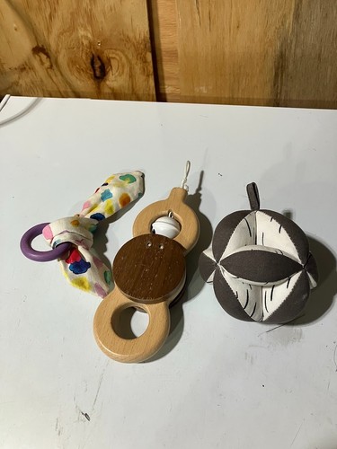 Lovevery wooden rattle - rattle, bell
