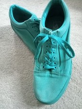 VANS mens turquoise trainers