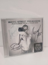 SIGNED Postcards From A Young Man - Manic Street Preachers CD James Sean Nicky