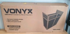 Vonyx DB4 Pro Mobile DJ Booth Stand With Foldable Design & Carry Case New