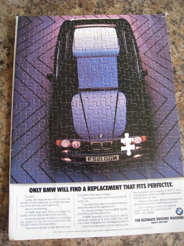 Jigsaw puzzle piece - piece, bmw