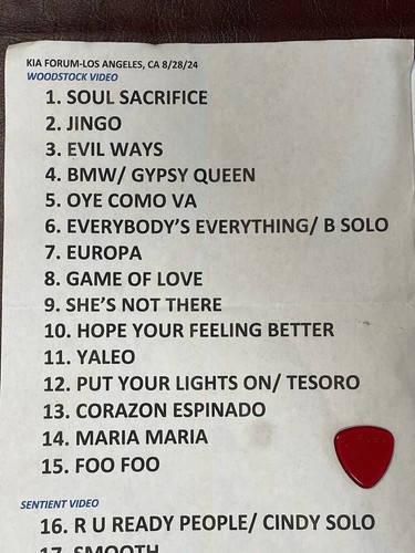 Carlos santana guitar pick - carlos,