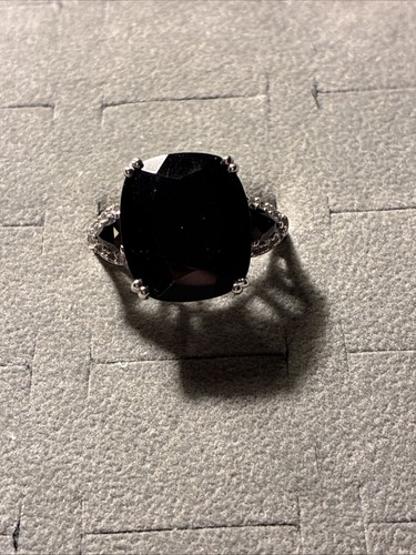 Black spinel sterling - sterling, silver
