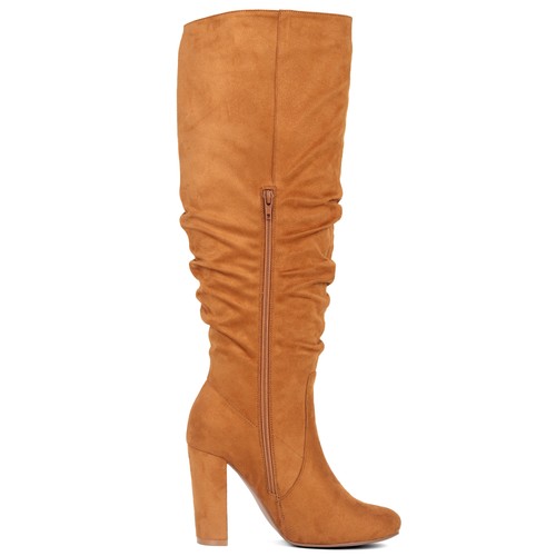 Ladies knee high black boots - knee,