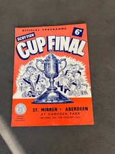 St Mirren v Aberdeen  25th April 1959  Scottish Cup Final