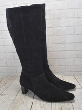 Women's DUO Black Suede Zip Up