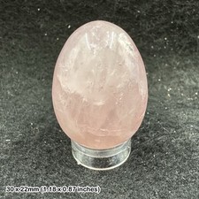 Rose quartz crystal egg - rose,