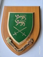 Vintage Sergeants Mess Episkopi Garrison regimental mess wall plaque shield