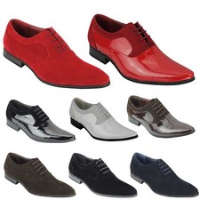 Mens Suede & Patent Shiny