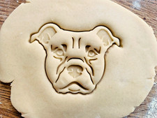 Staffordshire Bull Terrier Face Cookie Cutter - Staffy - Staffie - Dog Biscuit