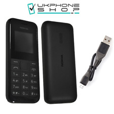 New Nokia 105 - FREE SIM - Unlocked Mobile Phone Cheap Basic Black- WARRANTY