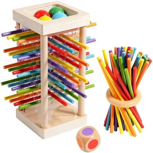 Wooden stick board game - board,
