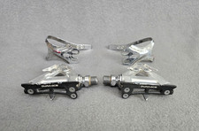 Vintage SHIMANO DURA ACE PD-7400 Road Bike Pedals w/Original Toe Clips