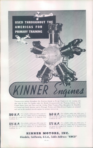 1942 wwii ww2 - kinner, aircraft