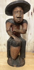 LARGE Vintage Haitian Wood