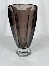 An Art Deco Faceted Glass Vase