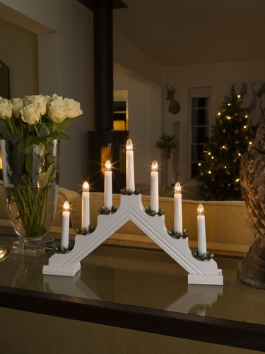 Konstsmide white candle arch - konstsmide,