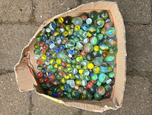 Box old marbles - box, sizes
