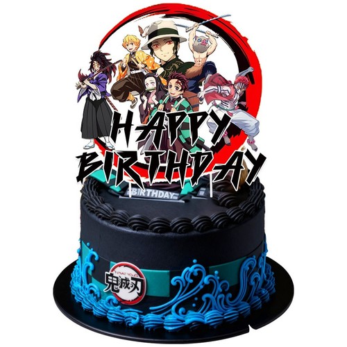 Demon slayer cake topper - demon,