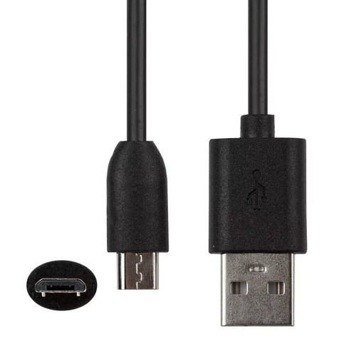 Usb black cable - black, for