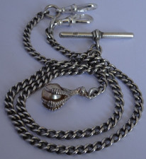 Antique solid silver double