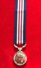 Military Medal Miniature  George VI  With 6 İnches Ribbon